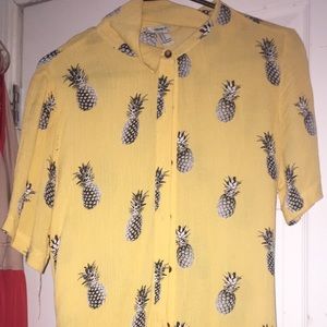 Long button up with tie around waist